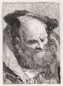Ancião com barba de Giovanni Domenico Tiepolo