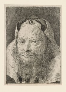 Velho com barba, da Raccolta di Teste (Colecção de Cabeças) de Giovanni Domenico Tiepolo