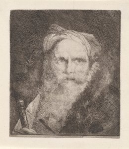 Velho com uma Espada, da Raccolta di Teste (Colecção de Cabeças) de Giovanni Domenico Tiepolo