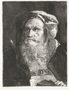 Velho com barba e livro
Colecção de cabeças (título da série)
Raccolta di Teste (título da série) de Giovanni Domenico Tiepolo