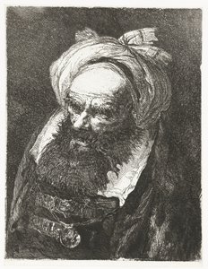 Homem velho com turbante
Colecção de cabeças (título da série)
Raccolta di Teste (título da série) de Giovanni Domenico Tiepolo