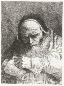 Papa com jarro Coleção de cabeças (título da série) Raccolta di Teste (título da série) de Giovanni Domenico Tiepolo