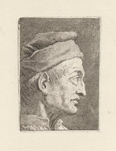 Perfil de um Velho, da Raccolta di Teste (Coleção de Cabeças) de Giovanni Domenico Tiepolo