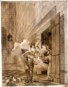 A libertação de São Pedro e São João da prisão de Giovanni Domenico Tiepolo
