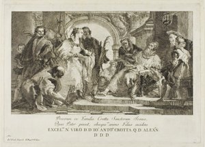 Os Santos Padroeiros da Família Crotta de Giovanni Domenico Tiepolo