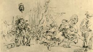 O triunfo de Davi, c1759, 1928 de Giovanni Domenico Tiepolo