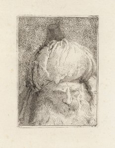 Turco visto de frente, da Raccolta di Teste (Coleção de Cabeças) de Giovanni Domenico Tiepolo