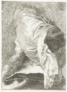 Turco com cabeça afastada com turbante
Colecção de cabeças (título da série)
Raccolta di Teste (título da série) de Giovanni Domenico Tiepolo