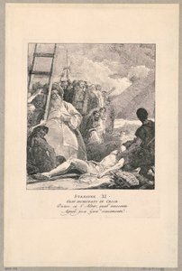 Via crucis - Estação XI, Jesus pregado na cruz de Giovanni Domenico Tiepolo