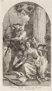 Martírio de Santa Ágata de Giovanni Domenico Tiepolo after Giovanni Battista Tiepolo