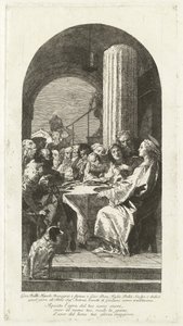 A última Ceia de Giovanni Domenico Tiepolo after Giovanni Battista Tiepolo