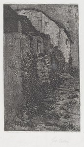 Bauco perto de Roma [Bauco perto de Roma] de Giovanni Fattori