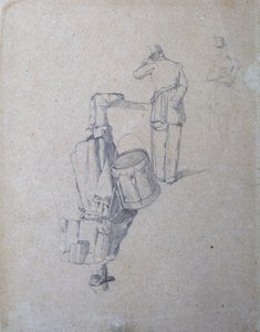 Baterista e dois soldados de Giovanni Fattori