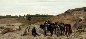 Episódio da campanha contra o ladrão de Giovanni Fattori