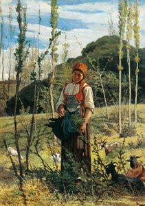 Agricultor em madeira de Giovanni Fattori