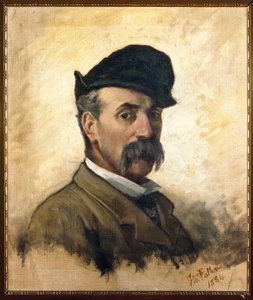 Itália, Florença, Auto-retrato aos 59 anos de idade de Giovanni Fattori