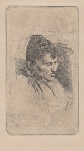 Retrato da segunda esposa do artista de Giovanni Fattori