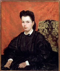 Retrato da primeira esposa - Pintura de Giovanni Fattori