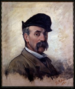 Auto-retrato aos 59 anos de idade (Pintura de Giovanni Fattori