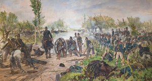 A batalha de Custoza de Giovanni Fattori