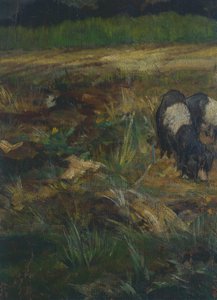 Maremma toscana, detalhe (óleo sobre tela) de Giovanni Fattori