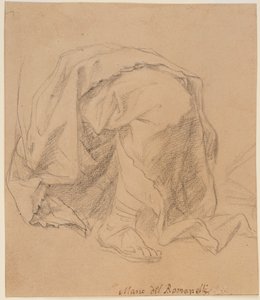Estudo da Drapery de Giovanni Francesco (1610 62) Romanelli