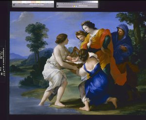 O achado de Moisés (óleo sobre tela) de Giovanni Francesco (1610 62) Romanelli