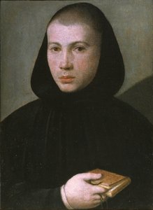 Retrato de um jovem monge beneditino, primeira metade do século XVI ..