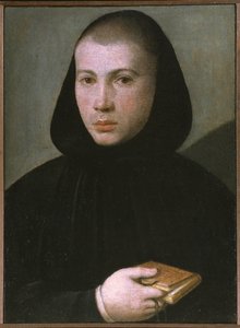 Retrato de um jovem monge beneditino, primeira metade do século XVI ..