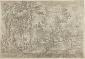 Paisagem com ninfas e sátiros