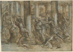 O Massacre dos Inocentes de Giovanni Francesco Romanelli