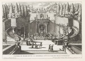 Fonte dos Dragões em de tuinen van de Villa d