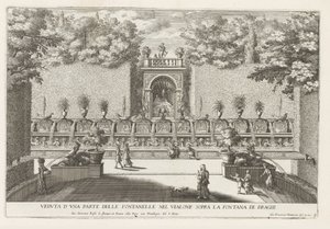 Fontein em de tuinen van de Villa d