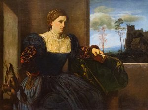 Retrato de uma mulher, c.1525 (óleo sobre tela)