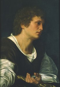 São João Evangelista (óleo sobre tela) de Giovanni Girolamo Savoldo