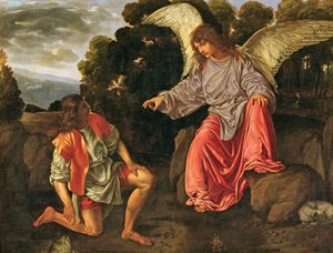 Tobias e o Anjo, c.1530 (óleo sobre tela)