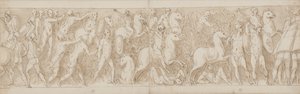 Fim de uma parte restaurada da coluna (XLVII); os sármatas são perseguidos no pântano (XLVIII); os romanos atacam uma fortaleza alemã (?) (início de LIV) de Giovanni Guerra