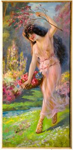 Ninfa jovem (óleo sobre tela)