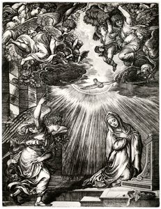 Anunciação, século XVI, 1937 de Giovanni Jacopo Caraglio
