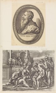 A Adoração dos Pastores. de Giovanni Jacopo Caraglio