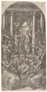 O Casamento da Virgem, ca. 1525 de Giovanni Jacopo Caraglio