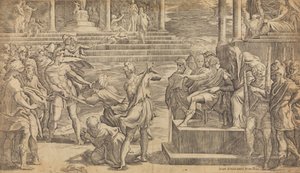O Martírio de São Pedro e São Paulo, ca. 1527. de Giovanni Jacopo Caraglio