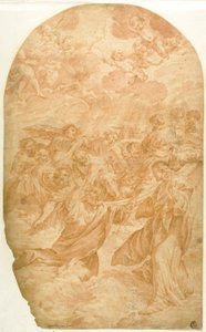 Cristo convocando São Pedro para andar sobre as águas de Giovanni Lanfranco