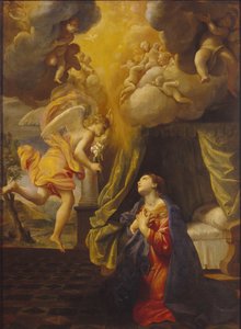 A Anunciação, c. 1615. de Giovanni Lanfranco