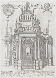 Catafalco para o Duque Alessandro Farnese, 1593