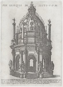 Catafalco para o Papa Sisto V, 1591.