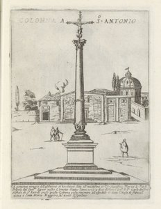Coluna de Santo Antonio Colonna a S. Antonio (título no objeto) Monumentos e edifícios modernos e antigos em Roma (título da série) Ornamenti di fabriche antichi et moderni dell