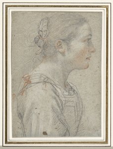 Retrato de uma mulher jovem não identificada