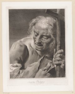 Apóstel Filippus
Sanctus Philippus (título sobre o objecto)
Apostelen (título da série) de Giovanni Marco Pitteri