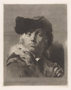 Retrato do artista Giovanni Battista Piazzetta de Giovanni Marco Pitteri